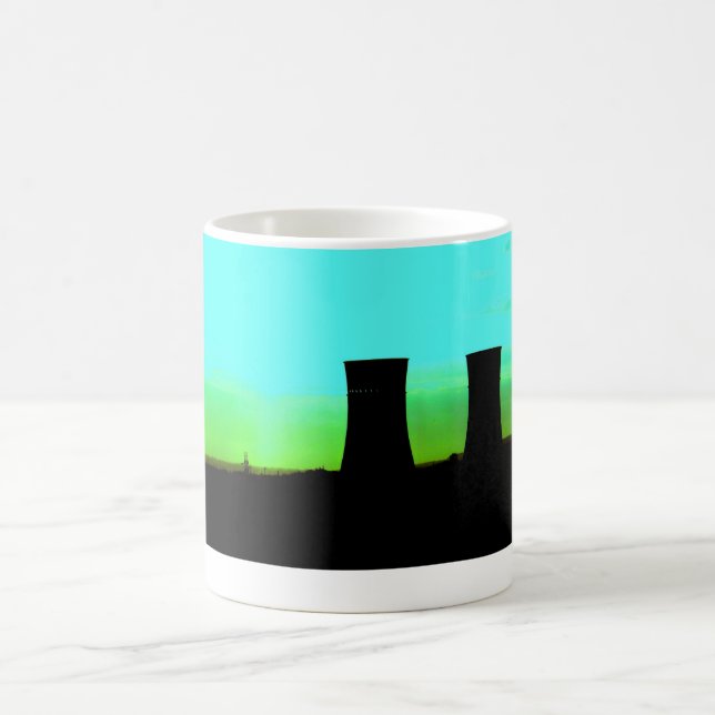 tinsley towers at dawn distant shot coffee mug (Center)