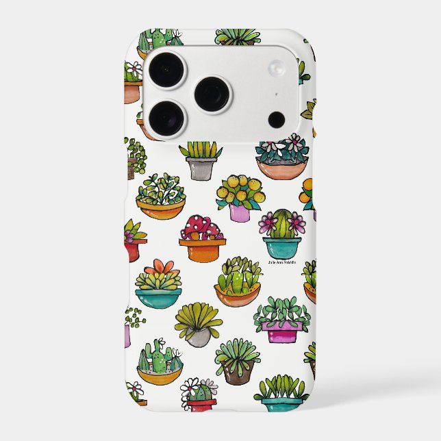 Tint Plants In Pots Iphone Case (Back)