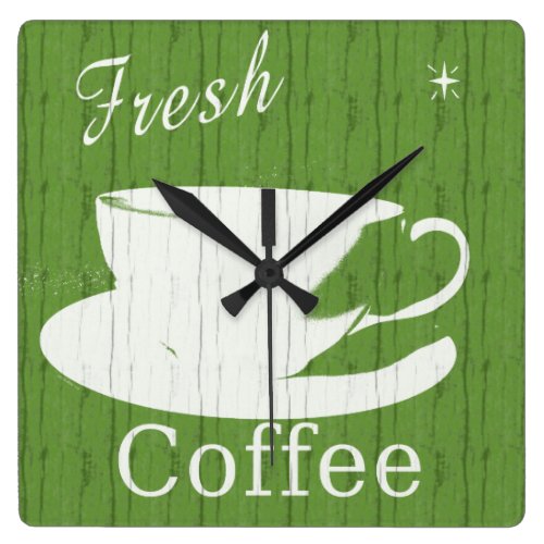 Tintable Rustic Coffee Clock
