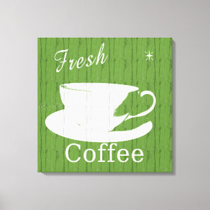 Tintable Weathered Wood Coffee Canvas Print