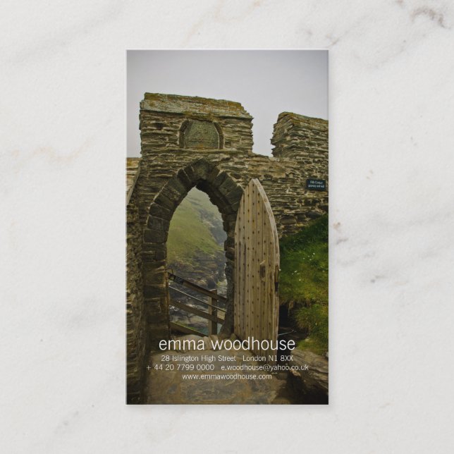 Tintagel Castle Business Card (Front)