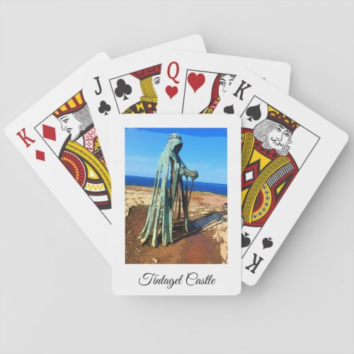 Tintagel King Arthur Monument  Cornwall     Poker Cards
