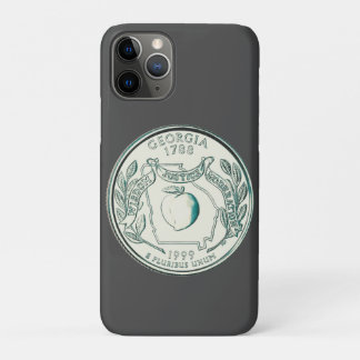 Tinted Georgia State Quarter Design iPhone 11 Pro Case