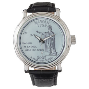 Tinted Hawaii State Quarter Design Watch