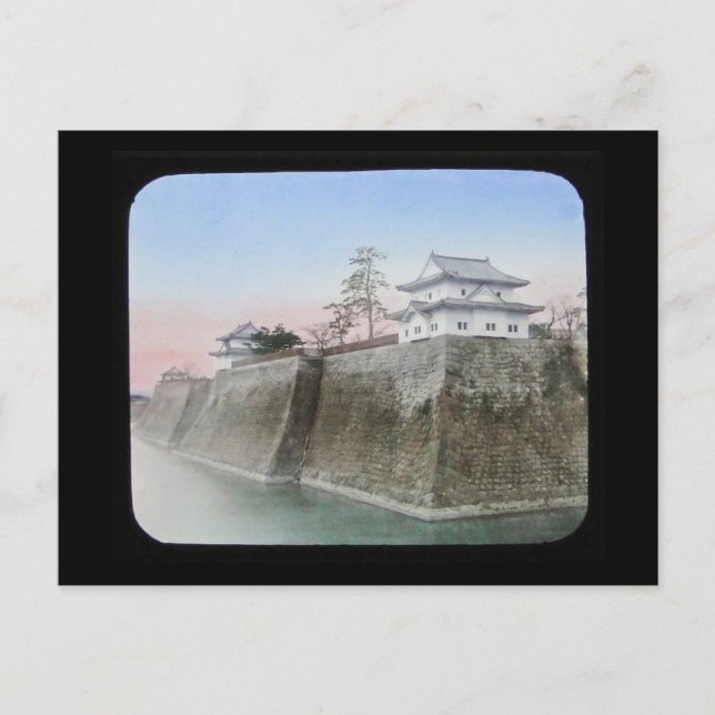 Tinted Lantern Slide Japan Nakajima Osaka Postcard (Front)