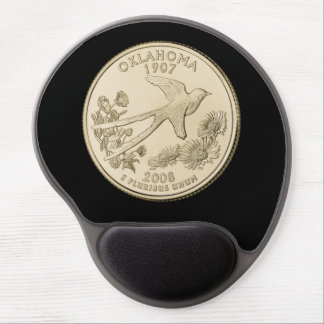 Tinted Oklahoma State Quarter Design Gel Mouse Pad