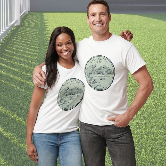 Tinted Washington State Quarter Design  T-Shirt (Creator Uploaded)