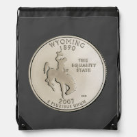 Tinted Wyoming State Quarter Design 