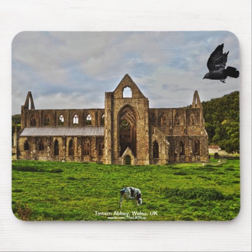 Tintern Abbey Cistercian Monastery Pastoral Scene Mouse Pad