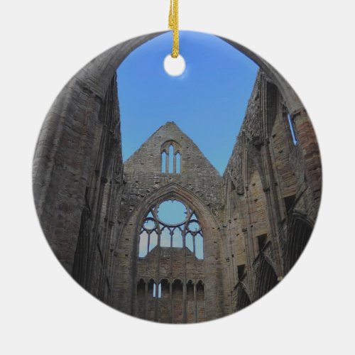Tintern Abbey Cistercian Monastery Wales Ceramic Ornament