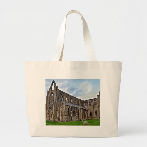 Tintern Abbey Cistercian Monastery Wales Large Tote Bag
