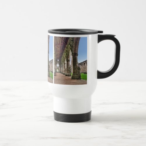 Tintern Abbey Cloisters Cistercian Monks Wales Travel Mug