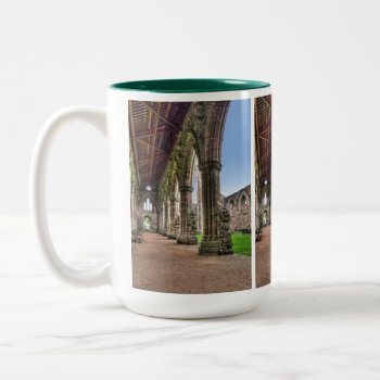 Tintern Abbey Cloisters  Cistercian Monks  Wales Two-tone Coffee Mug by RavenSpiritPrints at Zazzle