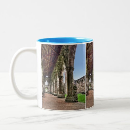 Tintern Abbey Cloisters Cistercian Monks Wales Two_Tone Coffee Mug