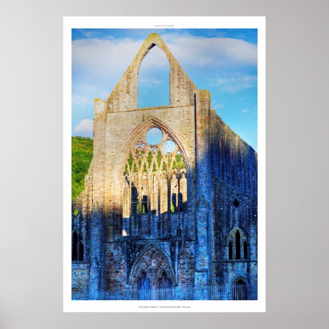 Tintern Abbey VII, Cistercian Monastery Wales Poster (Front)