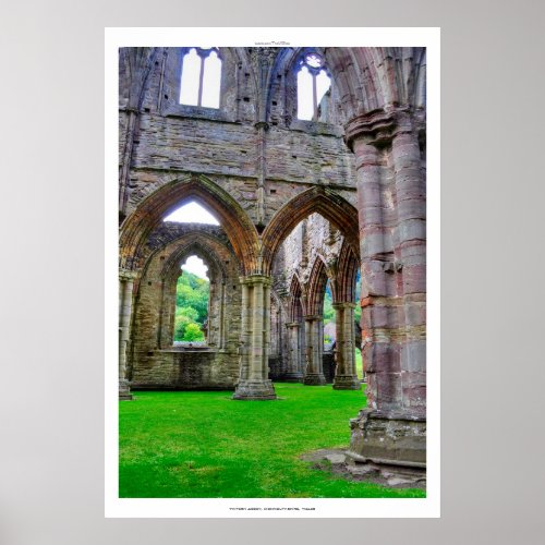 Tintern Abbey VIII Cistercian Monastery Wales Poster