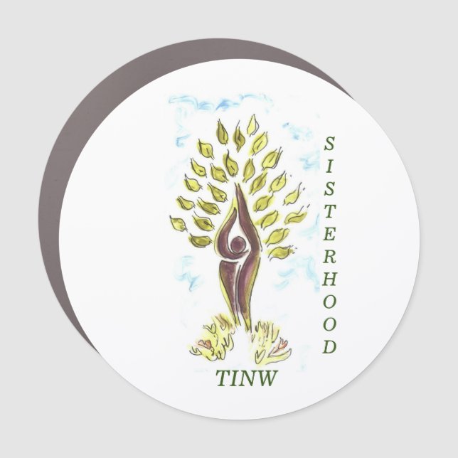 TINW SISTERHOOD CAR MAGNET (Front)