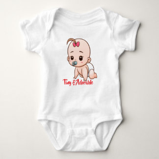 Tiny & Adorable Cartoon Baby Bodysuit