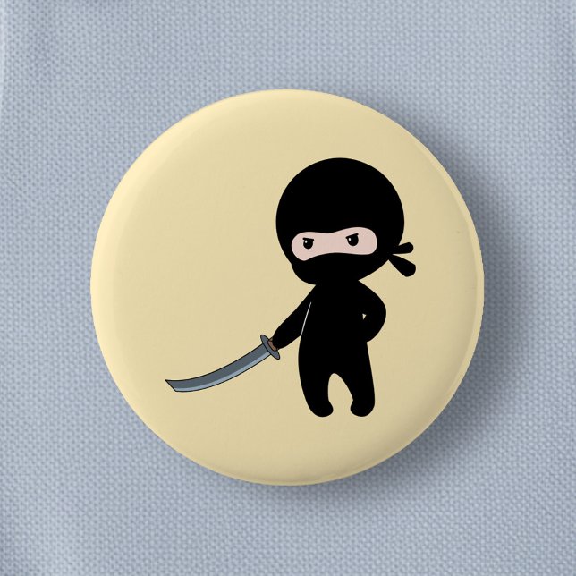 Tiny Angry Ninja on Yellow Button (Creator Uploaded)