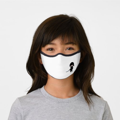 Tiny Angry Ninja Premium Face Mask