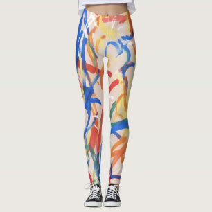 Tiny Artist, Big Chaos-Colorful Art Leggings