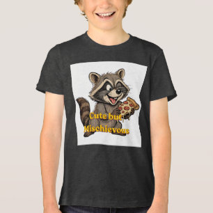 Tiny Bandit Cute Raccoon Tri-Blend Shirt