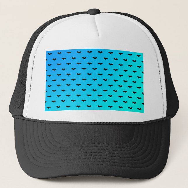 Tiny Bats Blue Trucker Hat (Front)