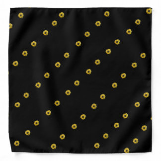 Tiny Believe Big Sunflower Stripes Bandana