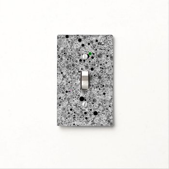 Tiny Black Grey Bling Pattern Light Switch Cover by TeensEyeCandy at Zazzle