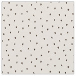 Tiny Black Hearts on Light Fabric