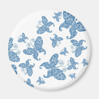 Tiny Blue Butterflies Magnet
