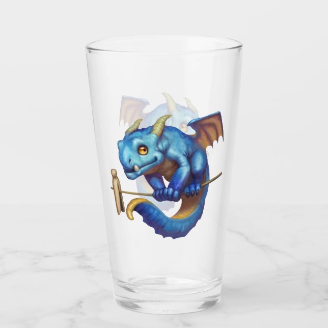 Tiny Blue Dragon Glass (Front)