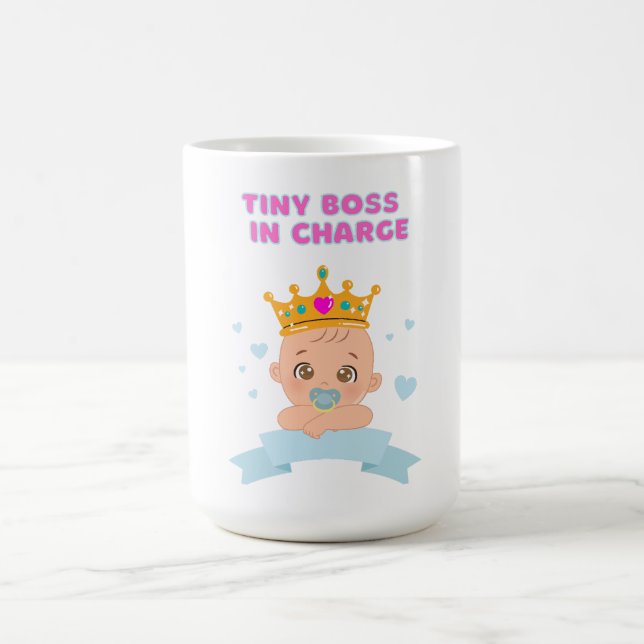 Tiny Boss Funny Toddler Mug (Center)