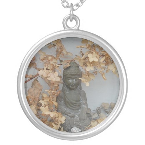 Tiny Buddha Silver Plated Necklace