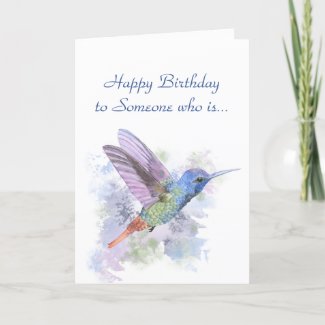 Tiny but Fierce Quote Birthday Rufous Hummingbird