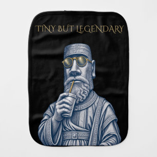 TINY BUT LEGENDARY Vintage Art Baby Burp Cloth