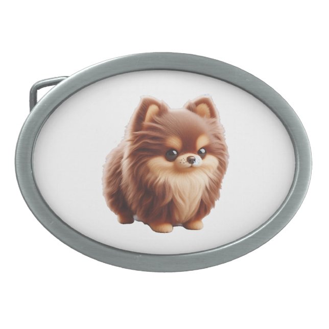 Tiny But Mighty – Chihuahua Attitude T-Shirt Belt Buckle (Front)