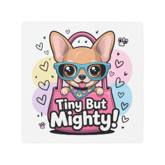 Tiny but Mighty Chihuahua Metal Art