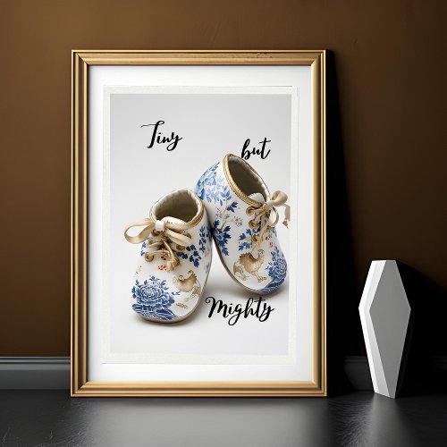 Tiny but Mighty Chinoserie Baby Shoe Wall Art