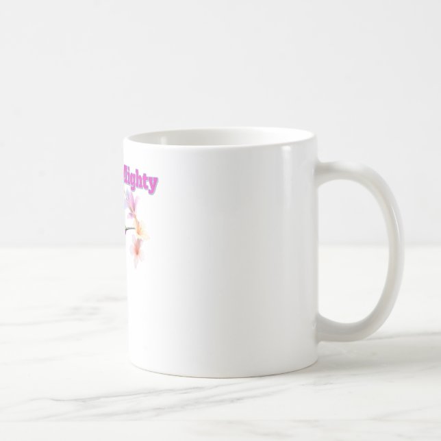 Tiny but Mighty - Colorful Kolibrie Illustration Coffee Mug (Right)