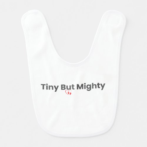 Tiny But Mighty Cute Baby Feeding Baby Bib