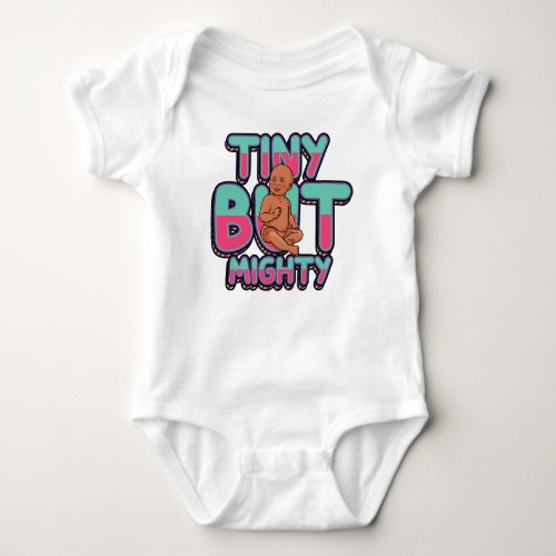Tiny But Mighty Infant Baby Boys Toddler Boys Fun Baby Bodysuit