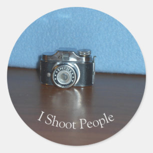Tiny Camera Classic Round Sticker