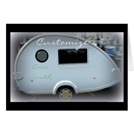 tiny casa Thunder_Cove teardrop camper Cards (Front Horizontal)