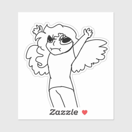Tiny Chaos Tyto Harpy Character Sticker