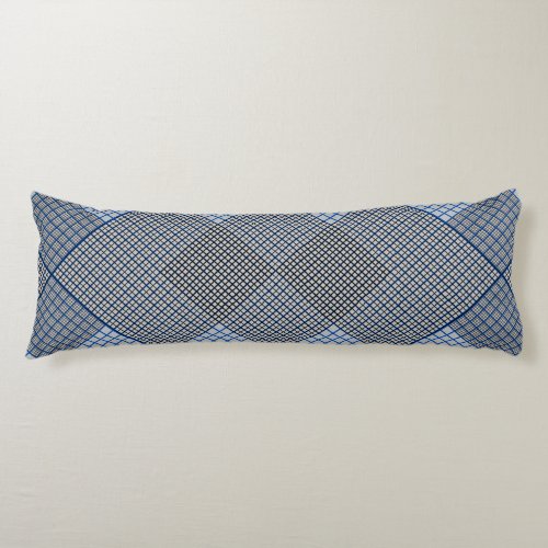 Tiny checkered 2 tones 04A Grey BG Body Pillow