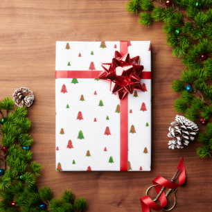 Tiny Christmas Tree Wrapping Paper