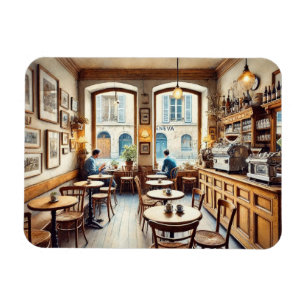 Tiny Coffeeshop in Geneva Switzerland Magnet