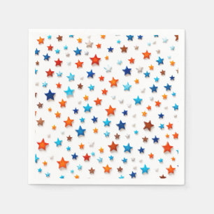 Tiny Colorful Stars: Birthday Party Napkins
