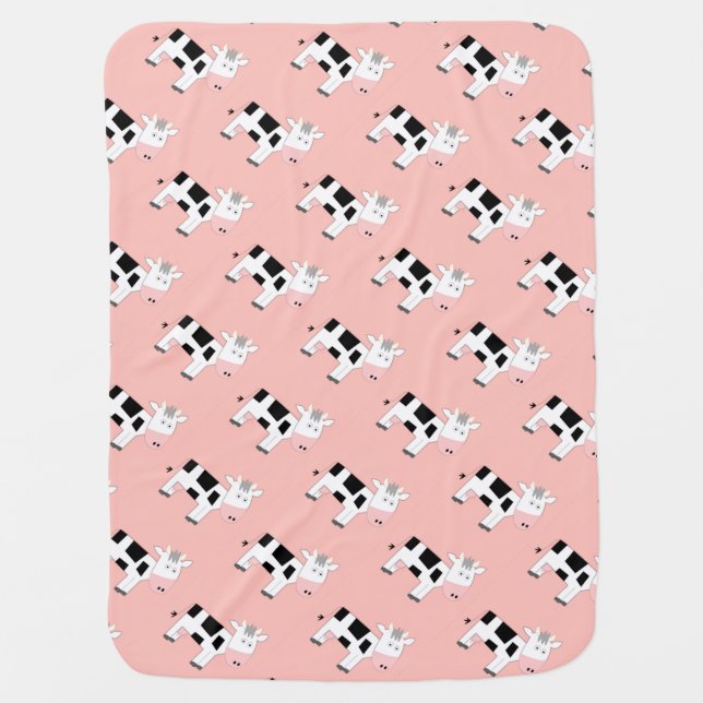 Tiny Cows Baby Blanket (Front)